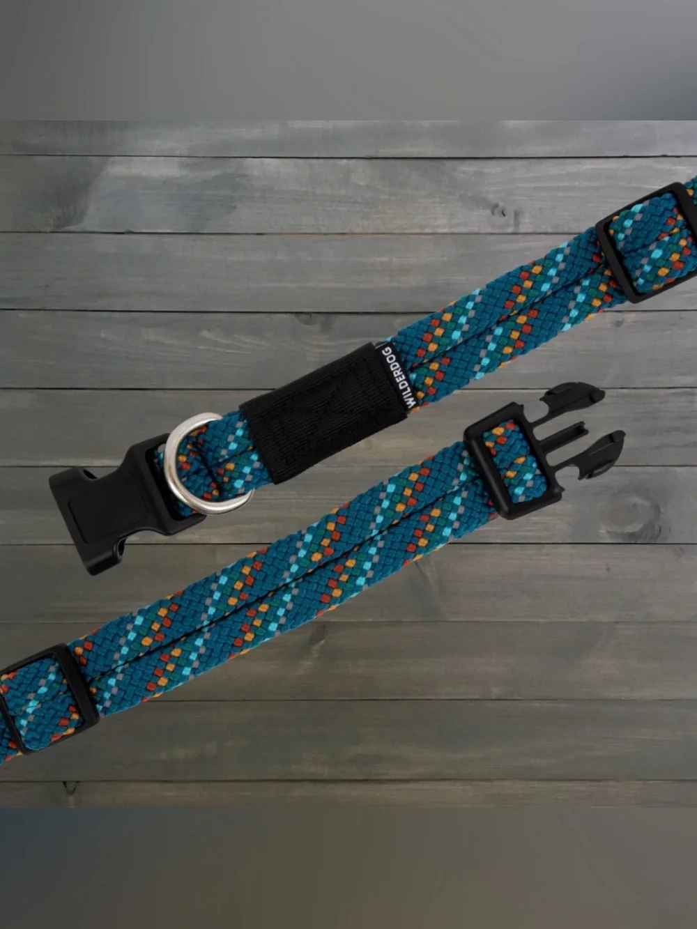 NWT Wilderdog Reflective Adj Rope Dog Collar, Size SM (3 colors) available